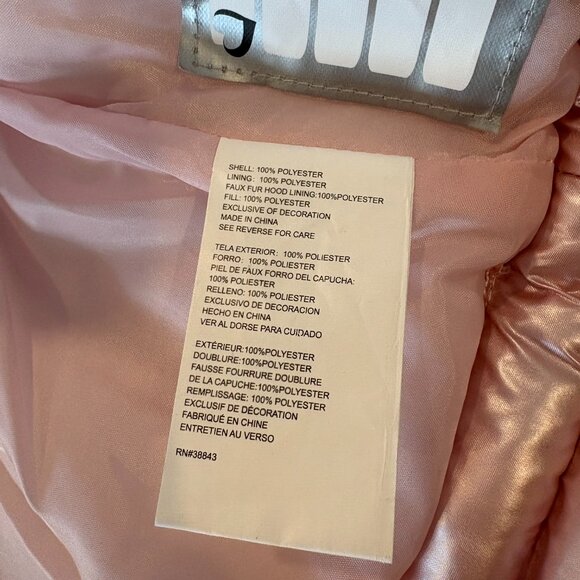 NEW with Tags Girls Rothschild 3T Tailback Metallic Pink Puffer Coat - Picture 8 of 8